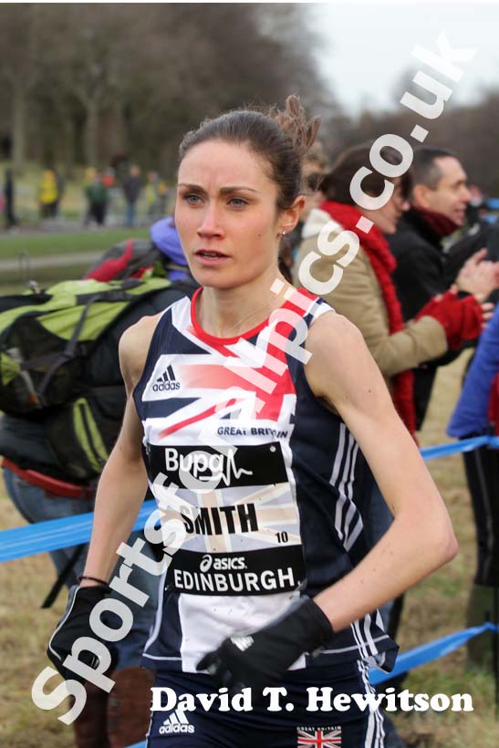 Rosie Smith (GB) during the Senior Womens BUPA Great Edinburgh Cross country.
